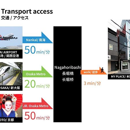 SITSURAE OSAKA Shinsaibashi Lejlighed Eksteriør billede
