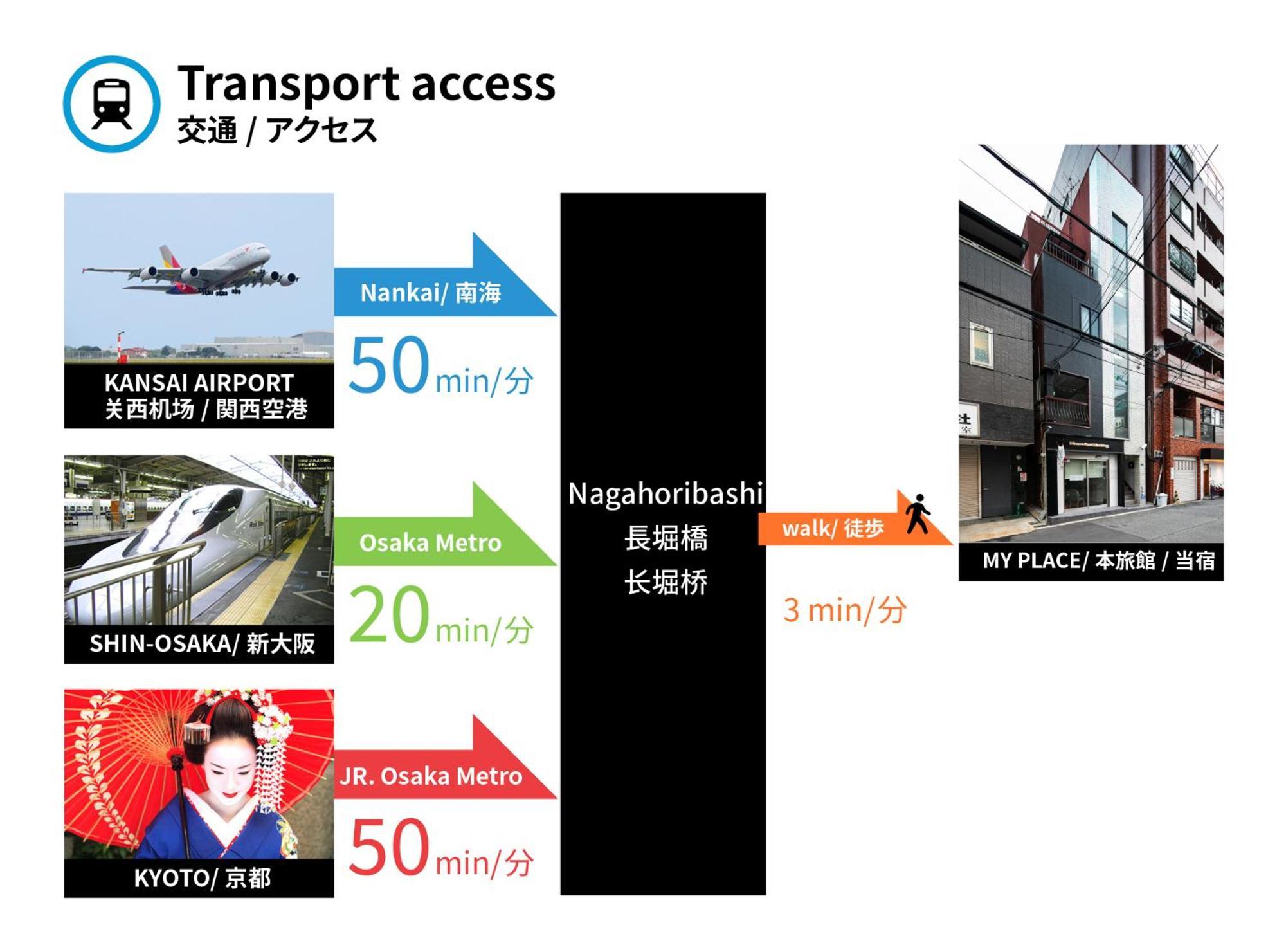 SITSURAE OSAKA Shinsaibashi Lejlighed Eksteriør billede